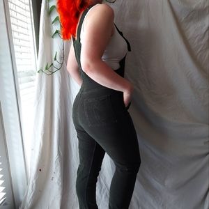 Run & Fly Forest Green Stretch Corduroy Dungarees/Overalls